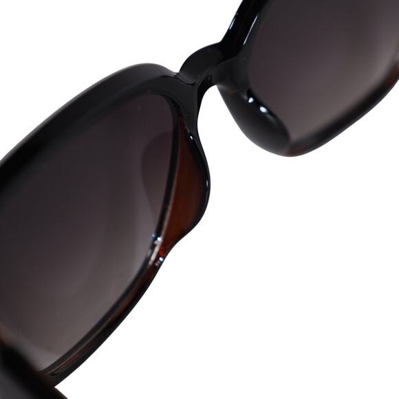 Steve Madden SAYRA Square Sunglasses - Black Tortoise / Smoke Gradient - NWT - Picture 8 of 9